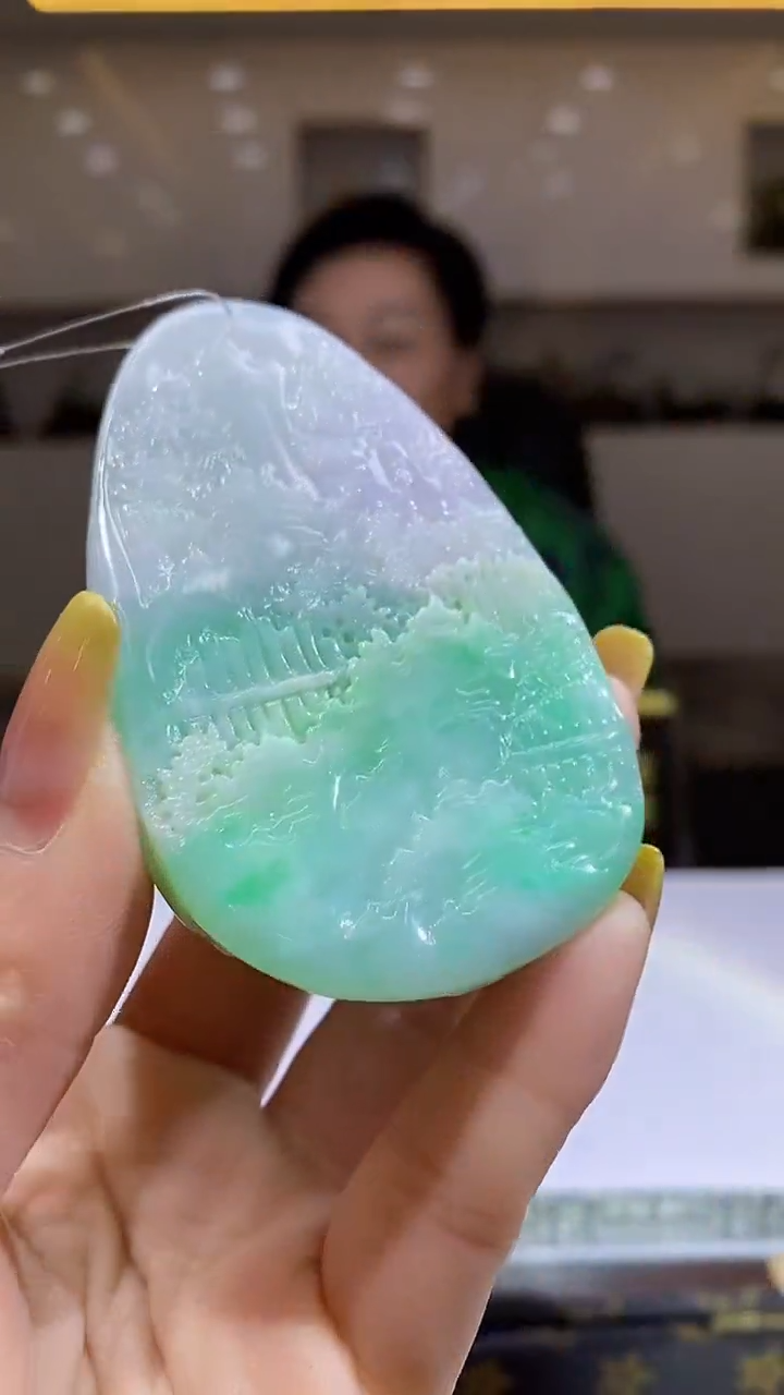 未镶嵌定制翡翠31/0102/W/山水