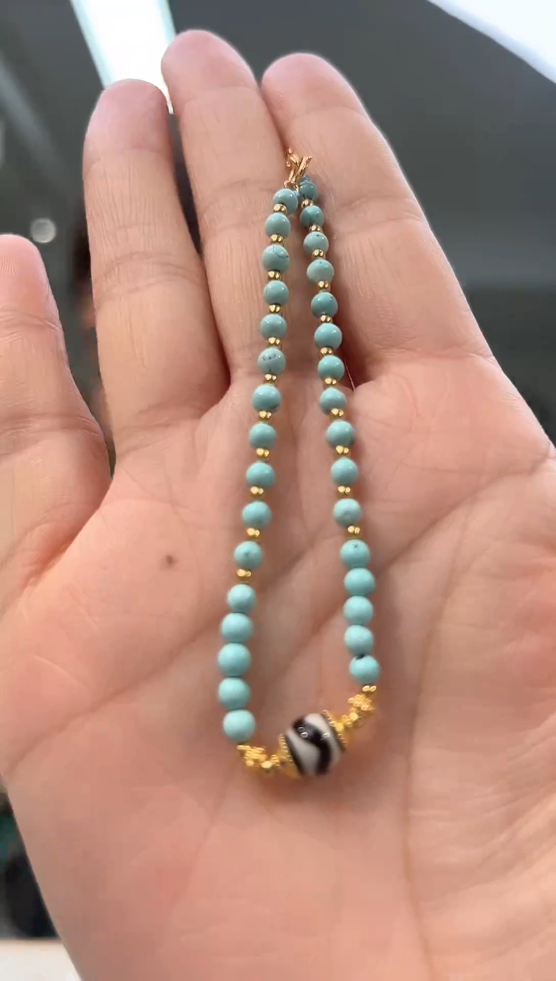 【闪购商品】绿松石银S925镶嵌手链发货一件