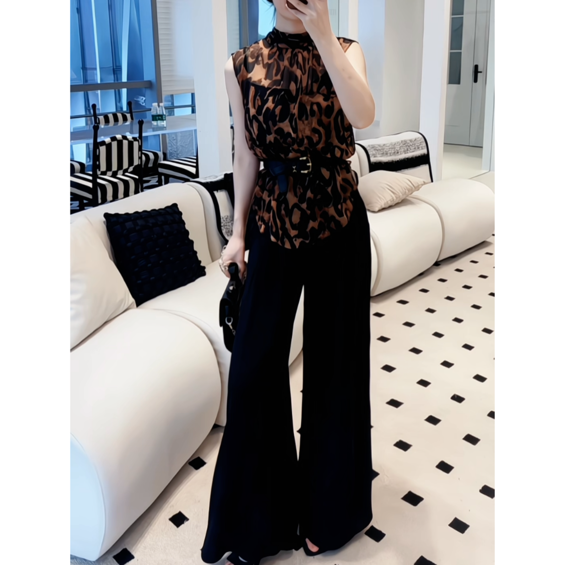 SEJI/瑟纪5-23【简约格调】薄款时尚气质百搭阔腿裤