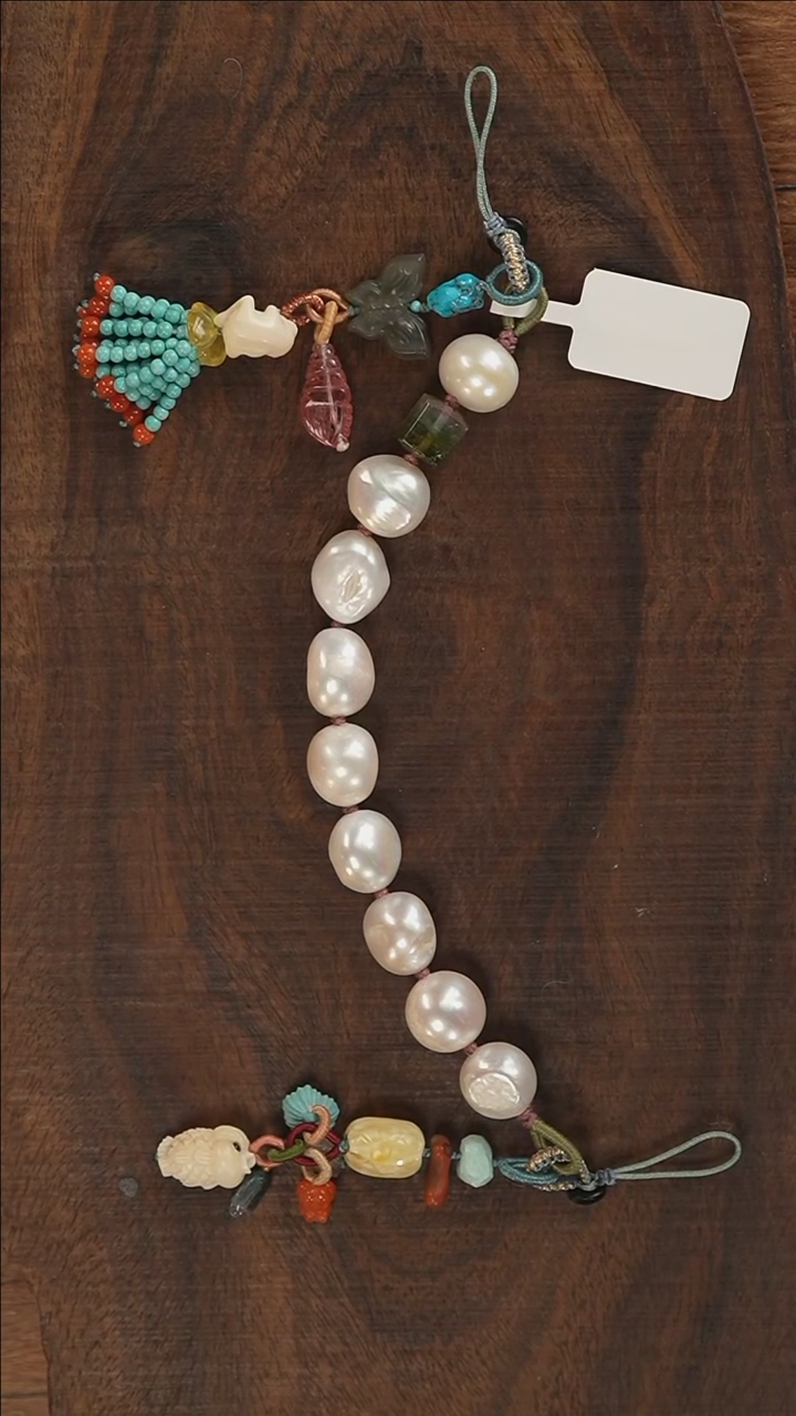 【闪购商品】淡水珍珠手机链未镶嵌S3149