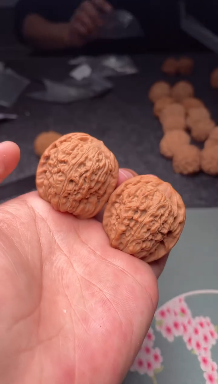 把件文玩核桃a225  莲花 38尺