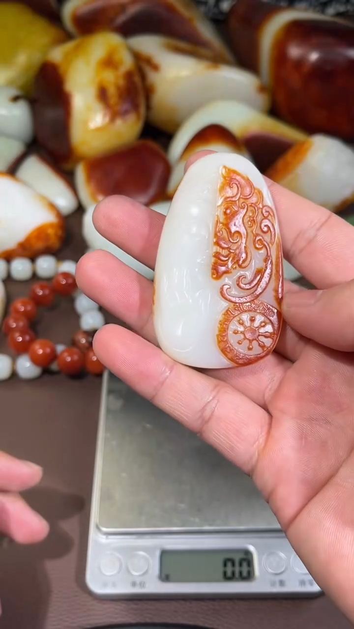 吊坠(不含链)未镶嵌和田玉妞**志吊坠