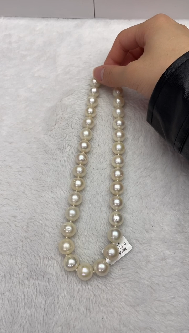 【闪购商品】海水珍珠颈饰未镶嵌澳白12-15mm（多样性发一）