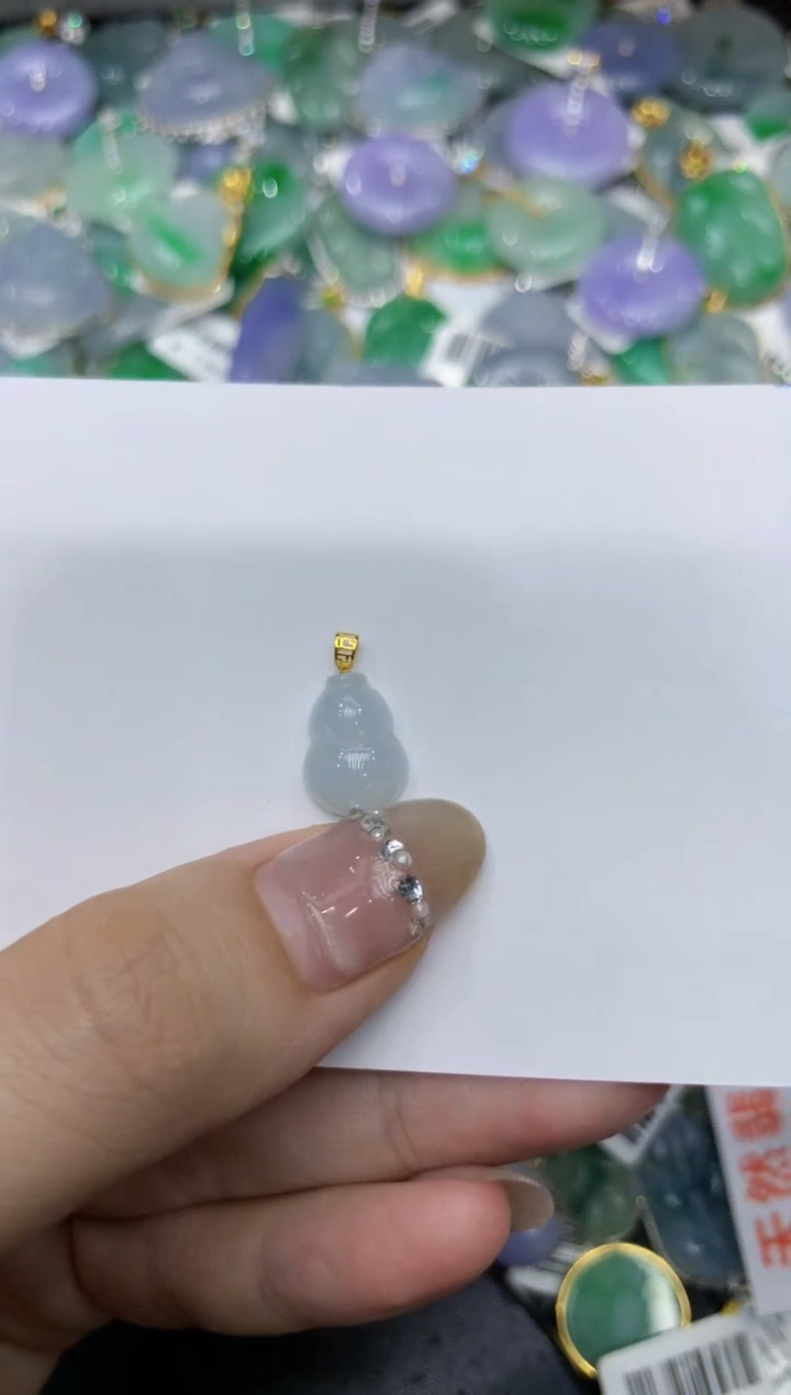 【闪购商品】翡翠颈饰18K金镶嵌222222222