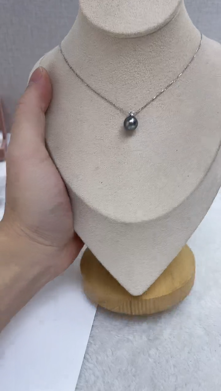18K金镶嵌吊坠(赠链)海水珍珠  