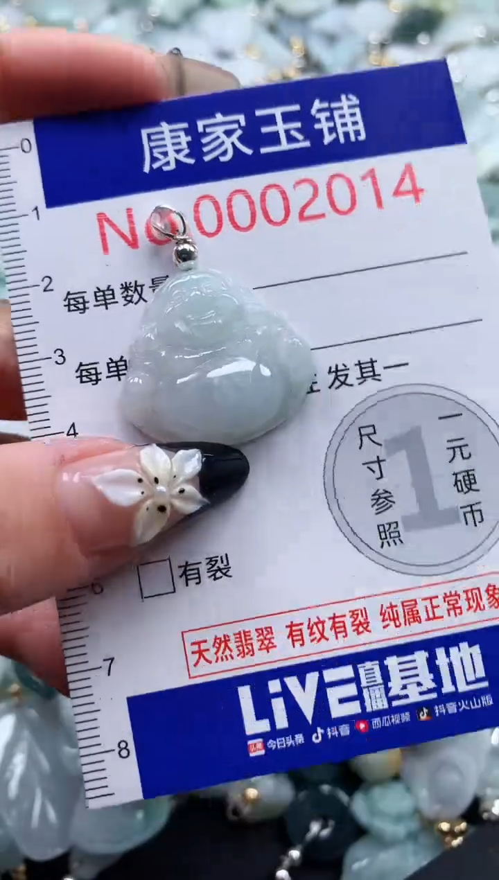 翡翠未镶嵌吊坠(不含链)2014