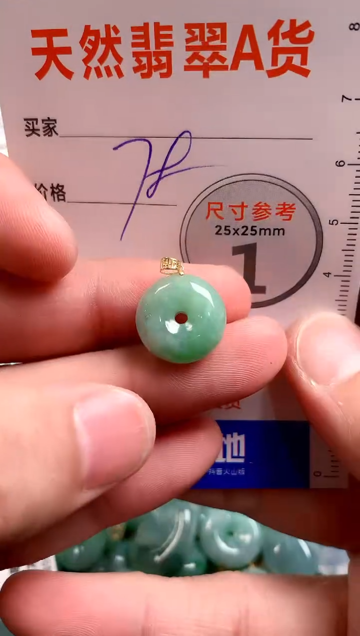 翡翠18K金镶嵌颈饰13004753