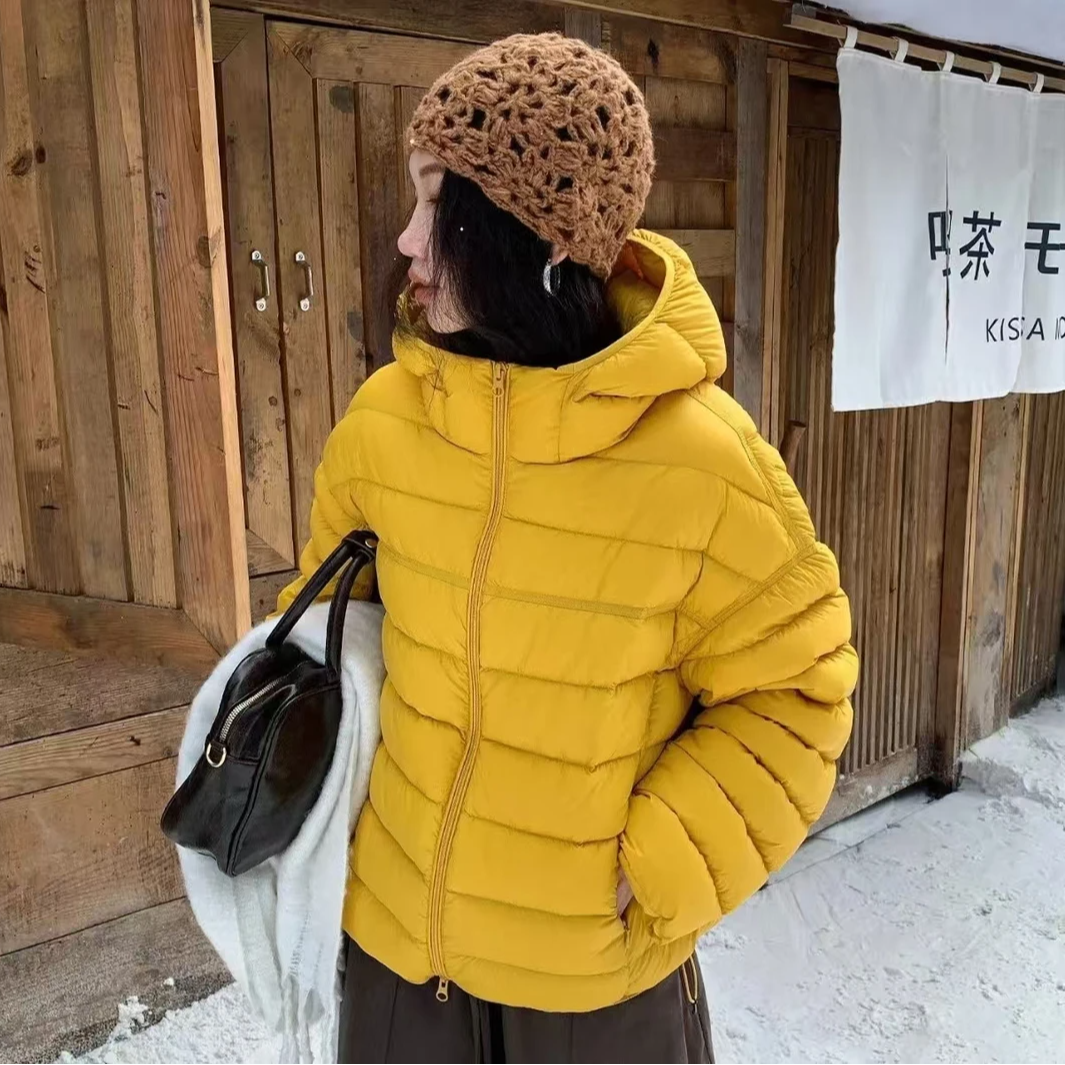 【少量现货】90白鸭绒排骨保暖连帽常规款imns女士