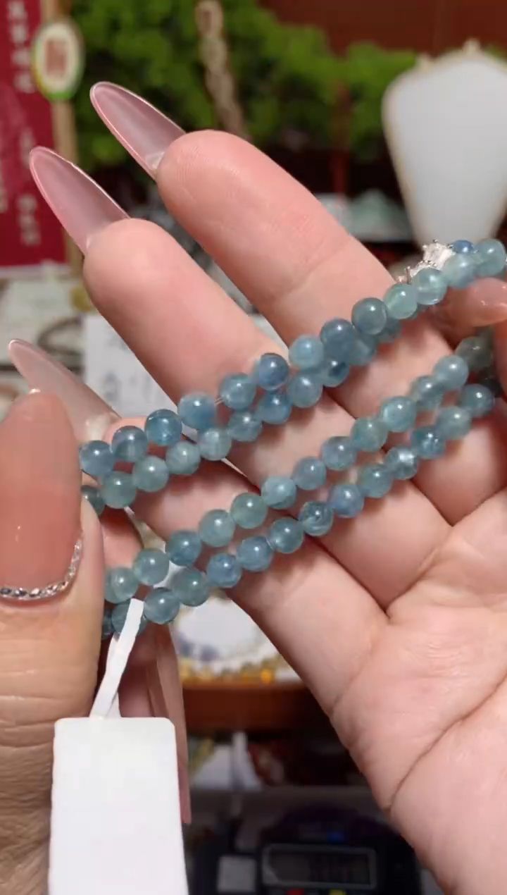 【闪购商品】水晶手串未镶嵌双圈蓝绿晶