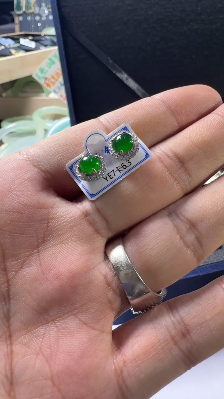 颈饰银S925镶嵌翡翠燕****子1