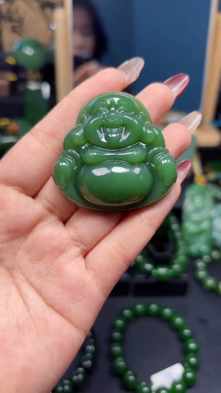 【闪购商品】和田玉（碧玉）吊坠(赠链)未镶嵌1