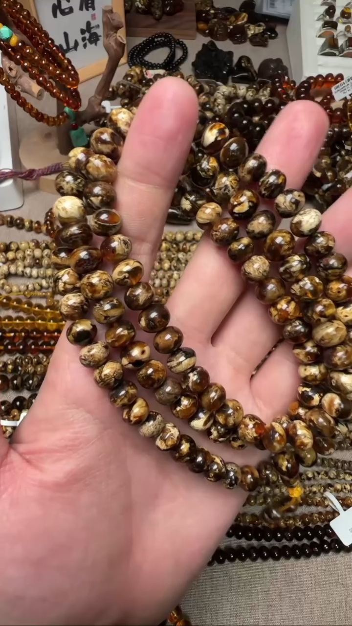 【闪购商品】琥珀手链未镶嵌抚顺琥珀