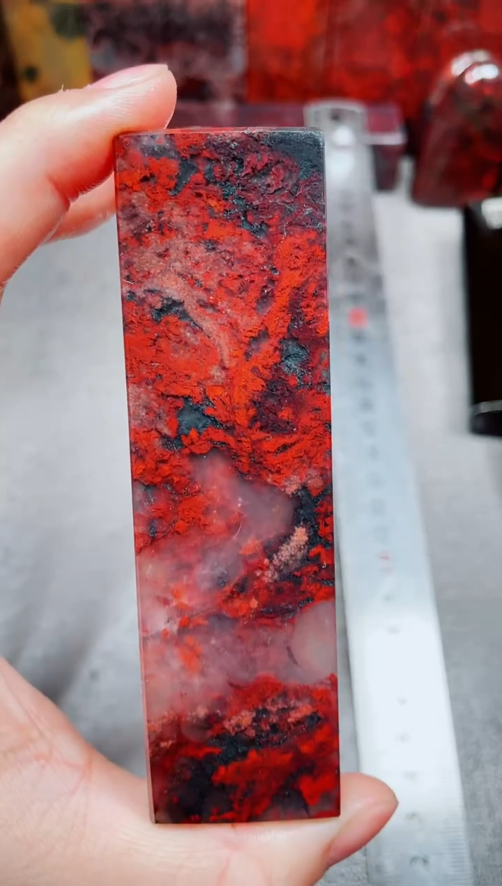 桂林鸡血玉素章3.0左右24