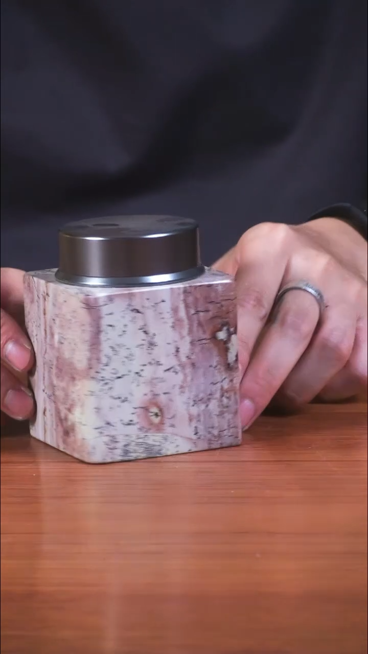 天然国画石茶具套装