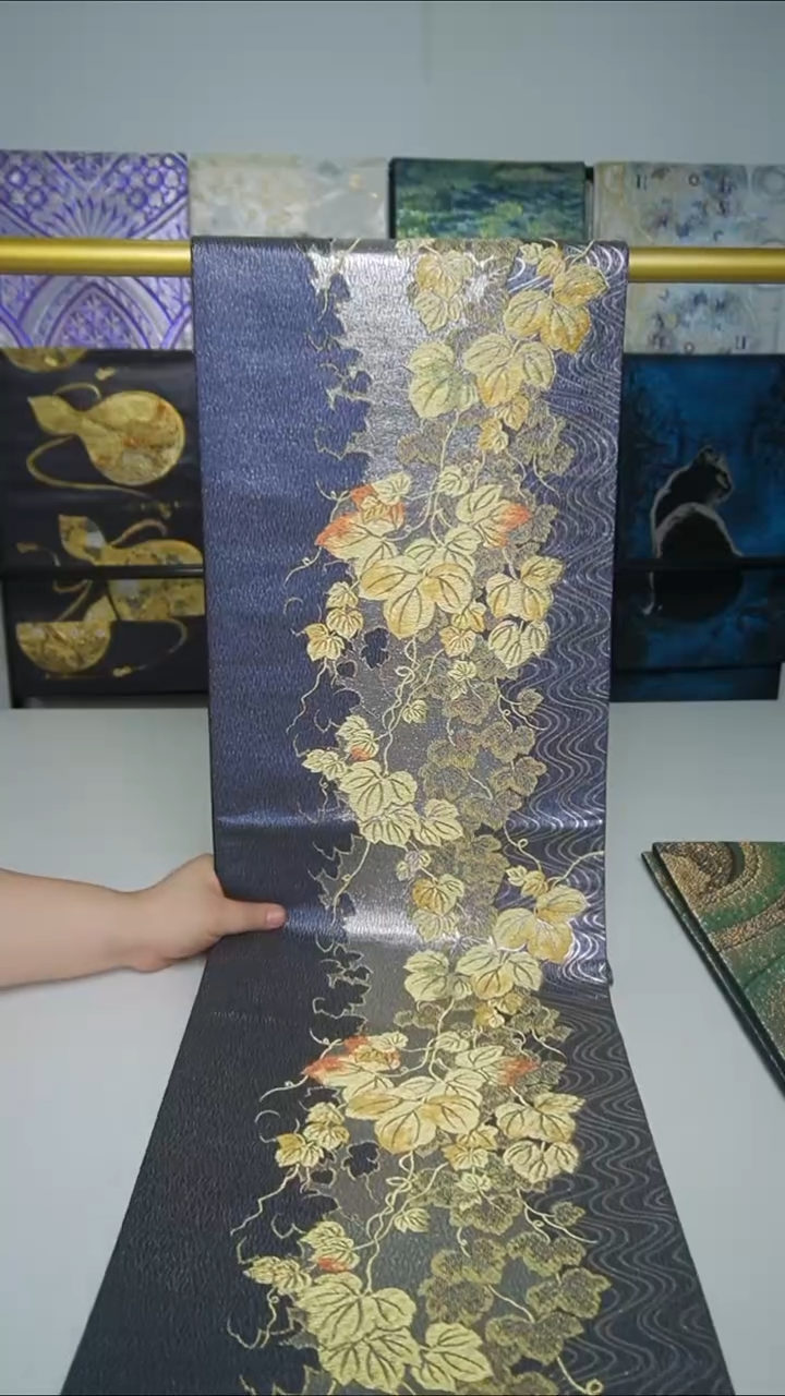 织绣织锦12葡萄叶