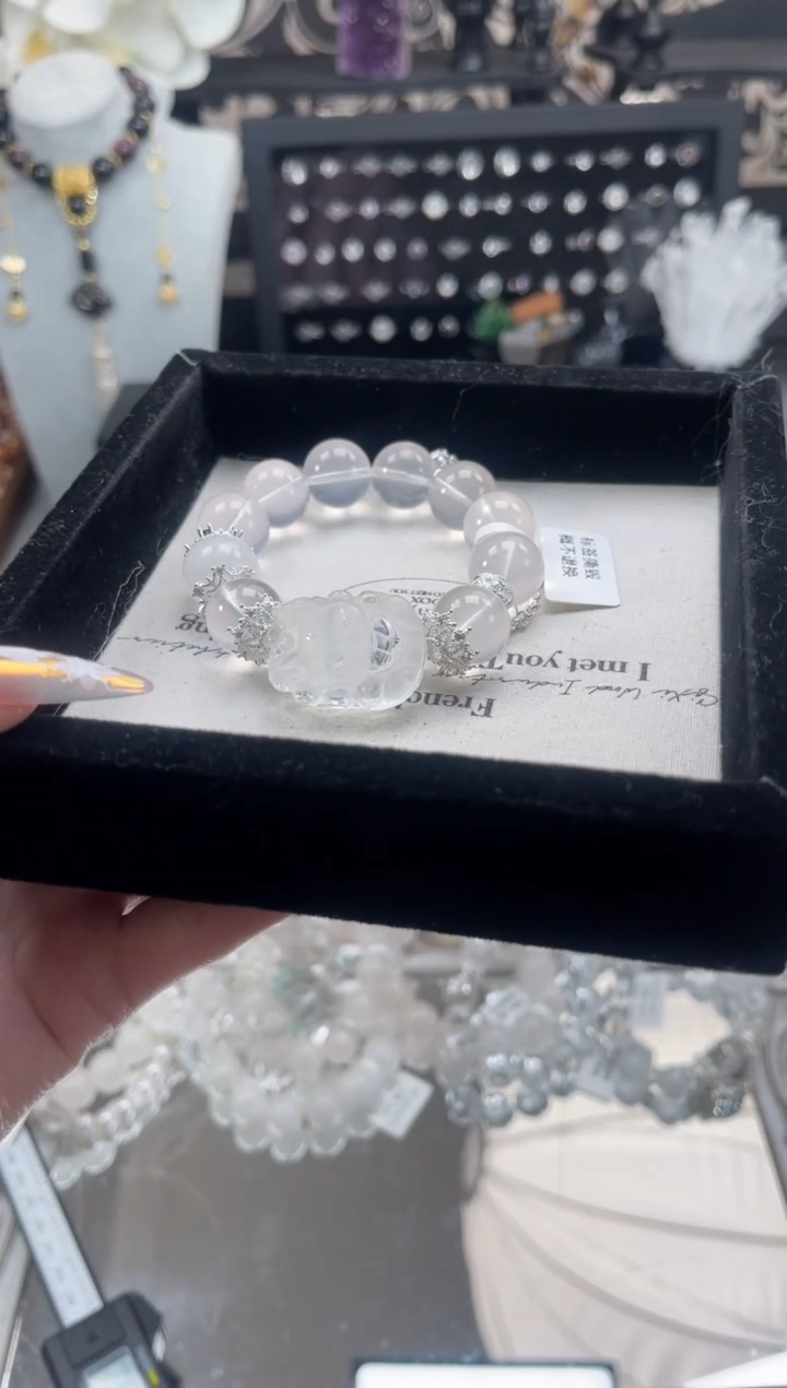 【闪购商品】烟晶手链银S925镶嵌天然水晶 多样性发货