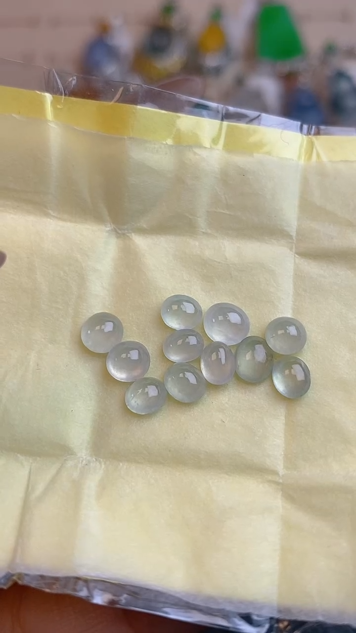 【闪购商品】翡翠耳饰未镶嵌天然A货翡翠6