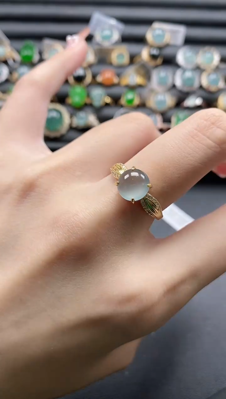 【闪购商品】翡翠戒指银S925镶嵌1111-