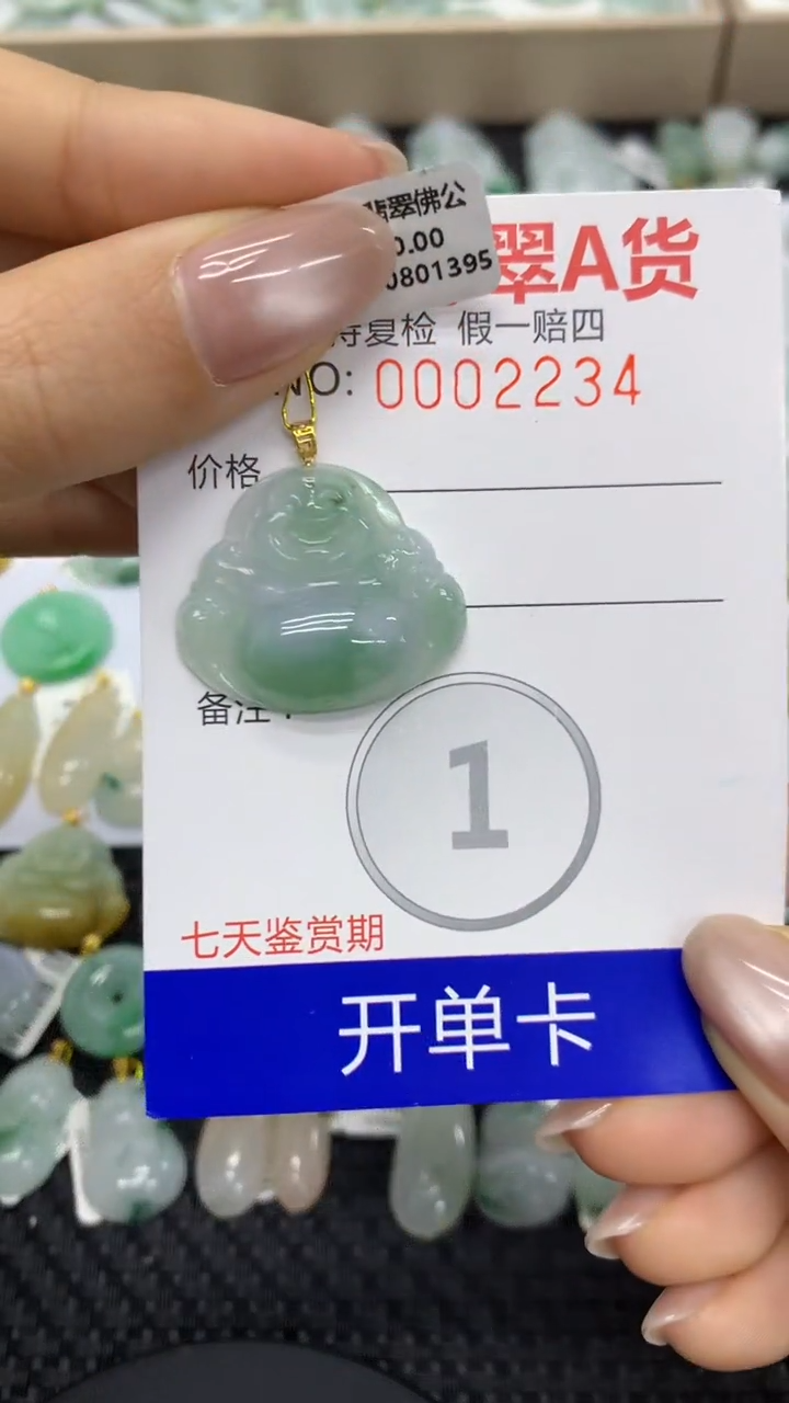 【闪购商品】翡翠颈饰18K金镶嵌11111111111