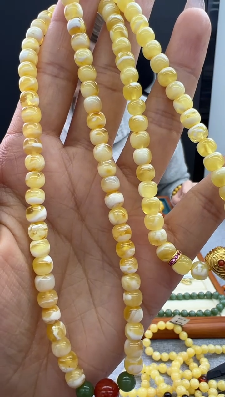 【闪购商品】琥珀颈饰未镶嵌83秒拍号