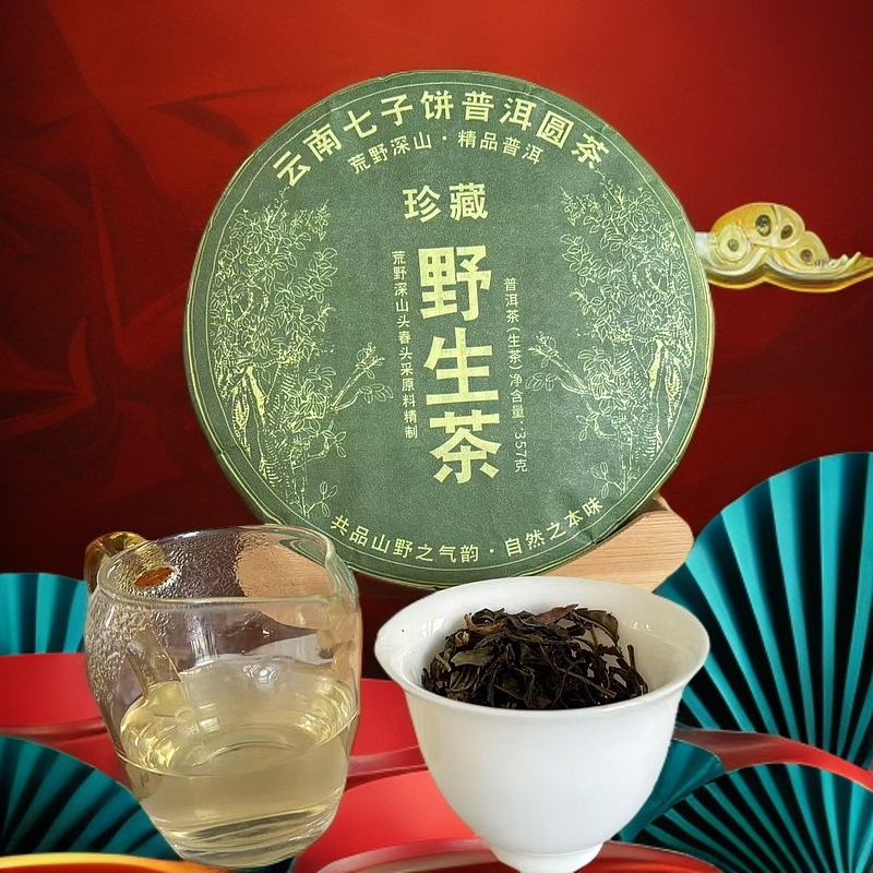 【大雪山野生古树普洱生茶】2023年春  357g