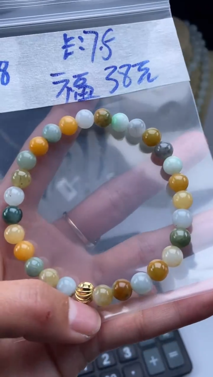 颈饰未镶嵌翡翠3**8天然翡翠珠子