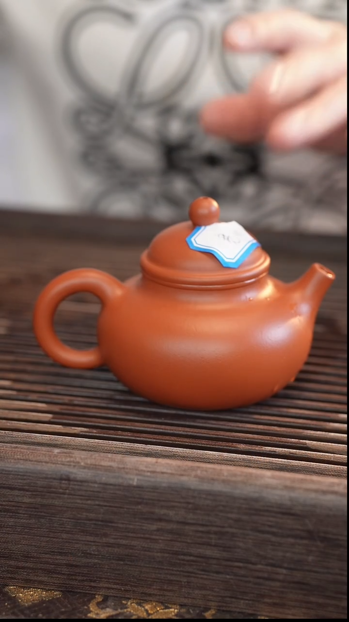 茶壶紫砂【宽口】160cc 容天 朱泥 半手工 
