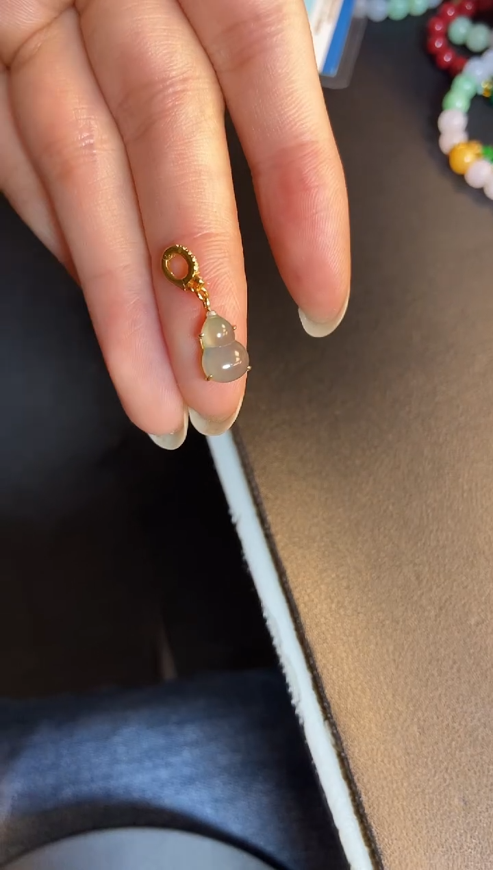 吊坠(不含链)银S925镶嵌翡翠1