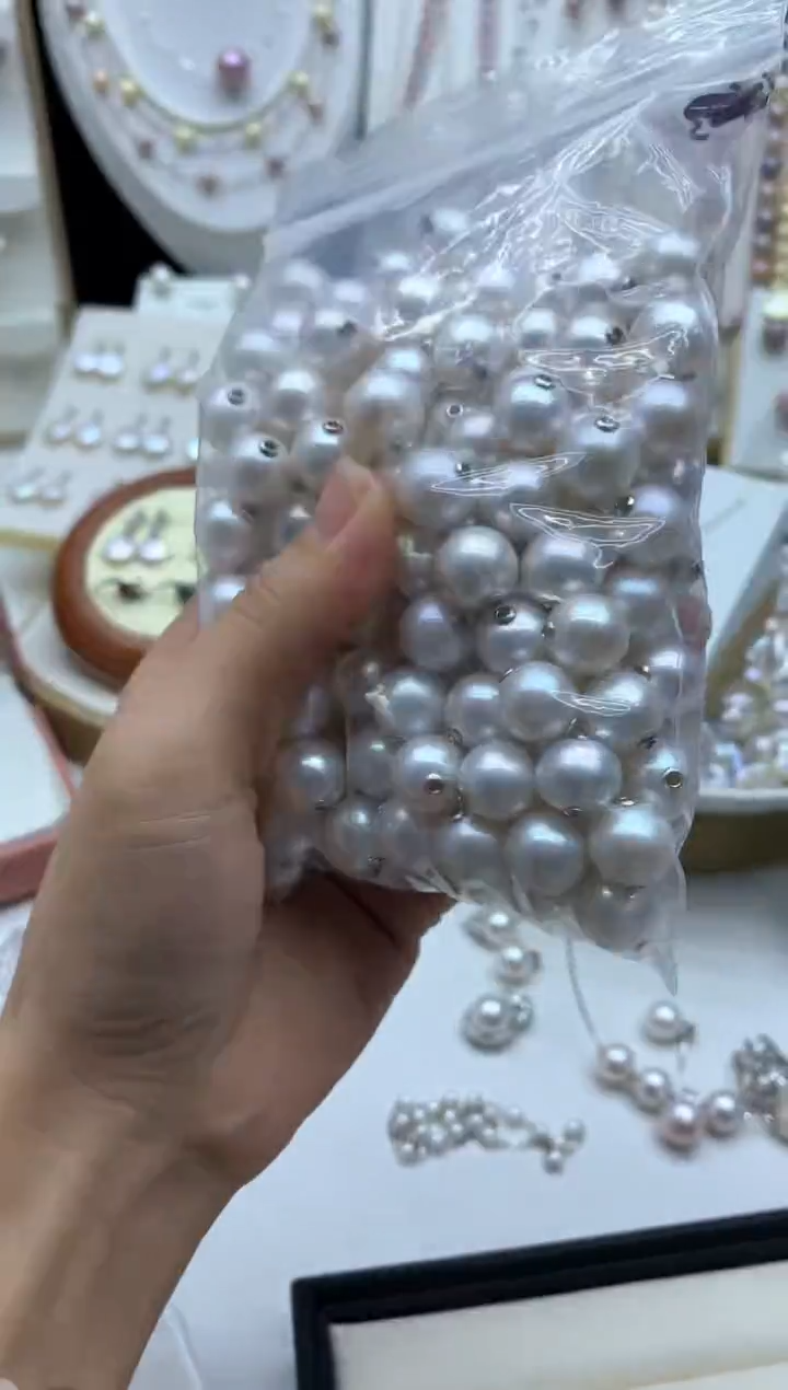 淡水珍珠银S925镶嵌吊坠(不含链)多样性发其一非无暇11mm