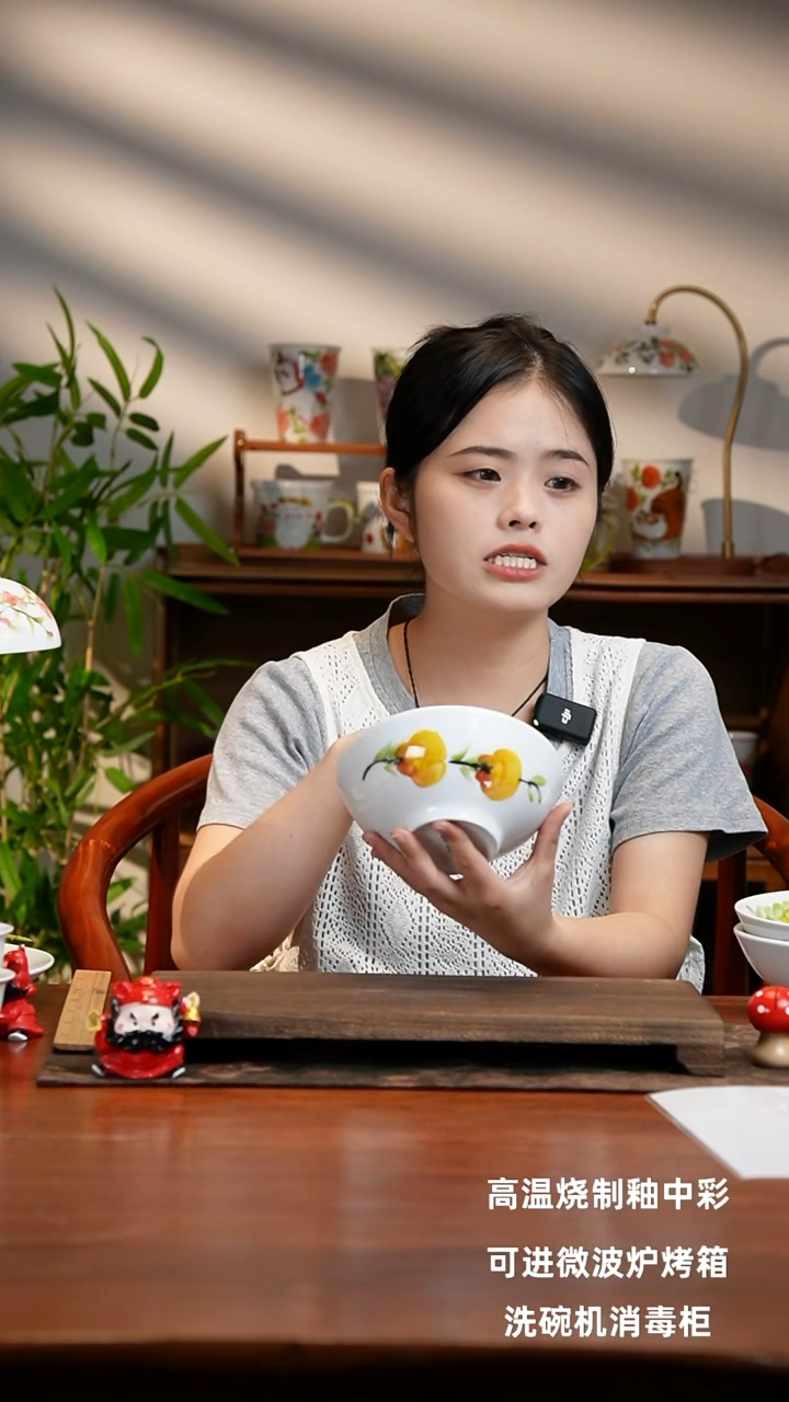 景德镇手绘釉中彩（食品级）壮壮碗
