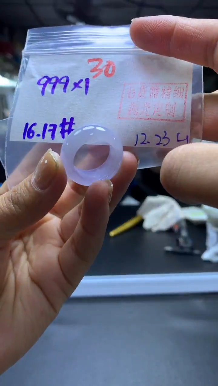 未镶嵌定制翡翠戒圈#999元-毛货需精细抛光