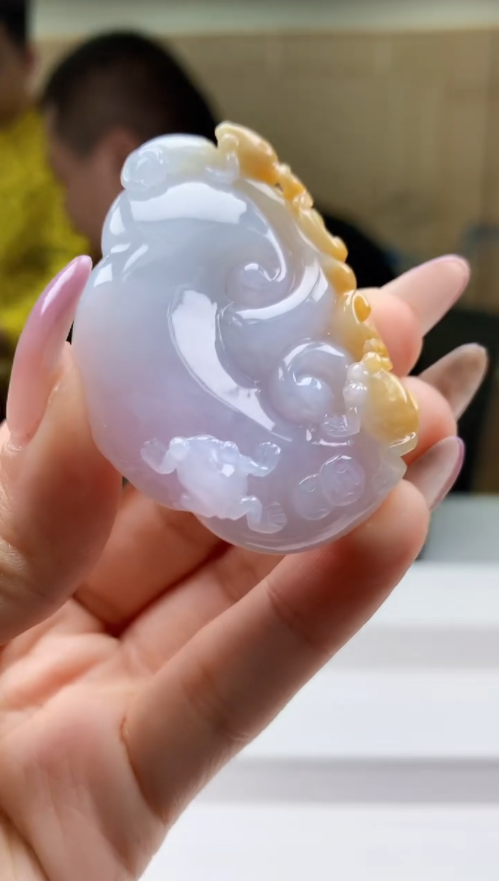 定制翡翠未镶嵌4898ty-毛货挂件105