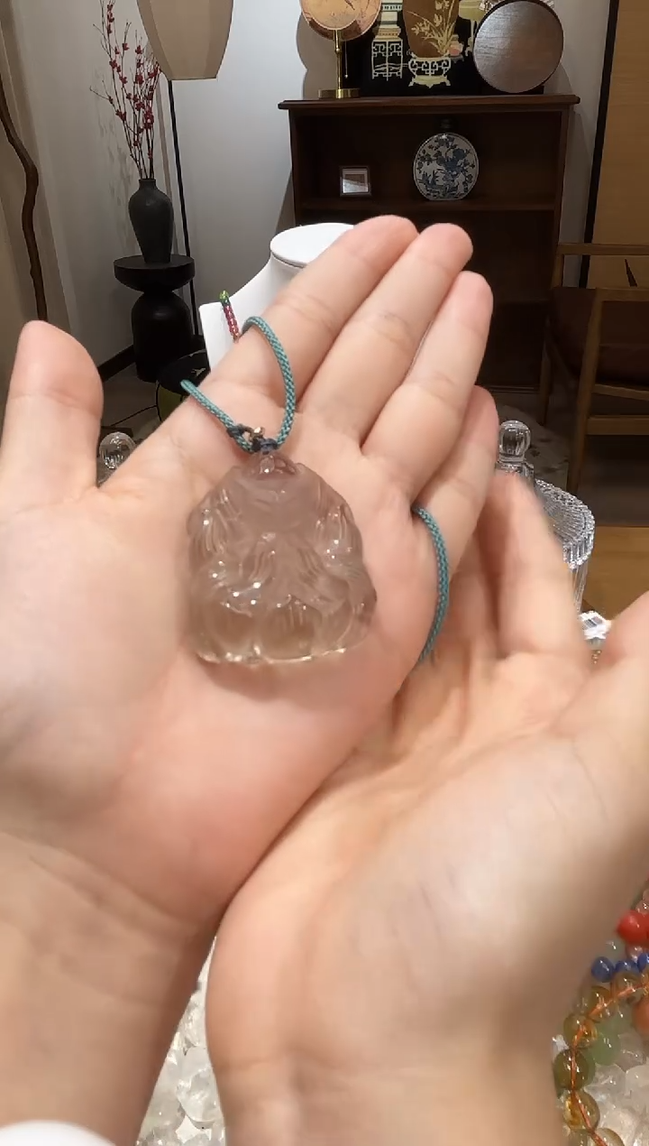 未镶嵌颈饰水晶MJJZBJM3959茶水晶九尾狐吊坠