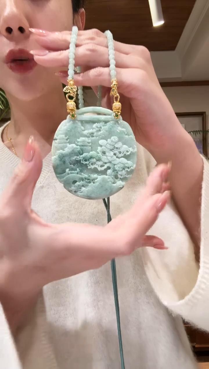 【闪购商品】翡翠颈饰未镶嵌国风