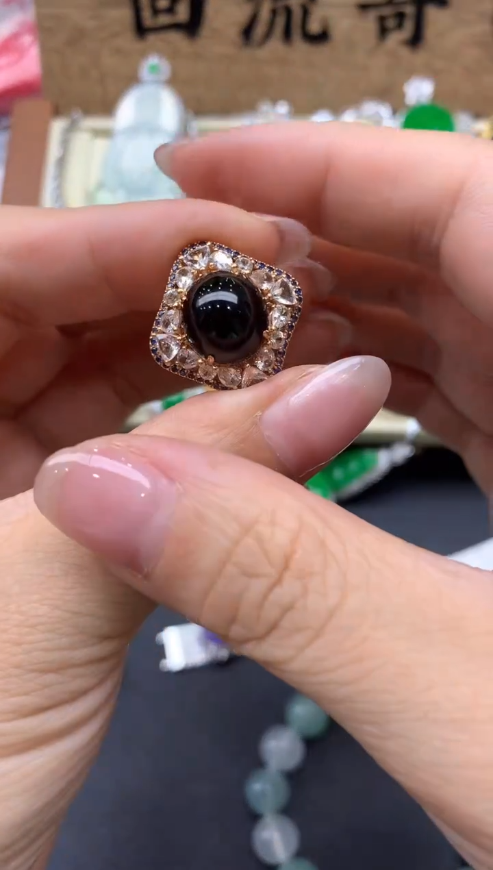 【闪购商品】翡翠戒指18K金镶嵌561-中国好珍宝