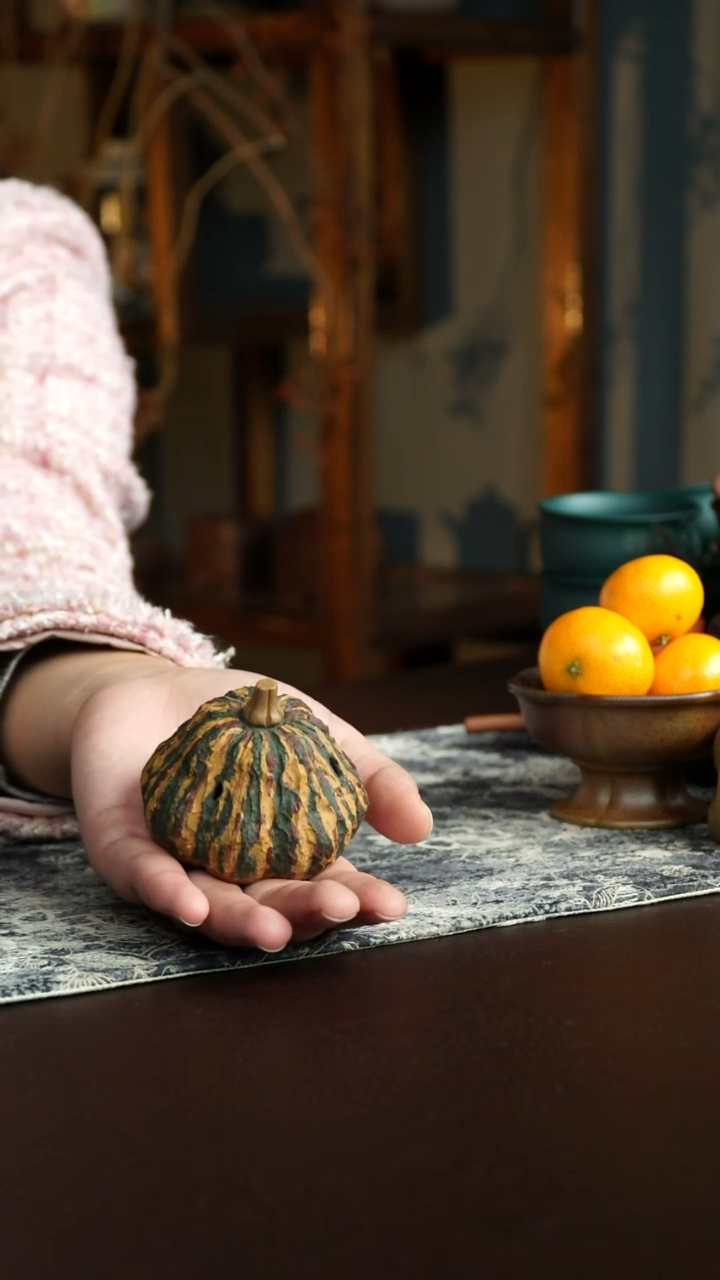 茶杯紫砂16号 南瓜盖置 双11福利炸漏宜兴紫砂原矿作品