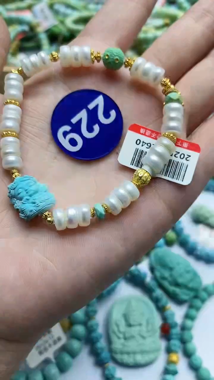 【闪购商品】绿松石手链银S925镶嵌229