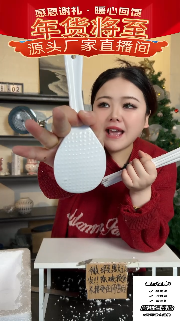 【闪购商品】瓷6双筷子+饭铲