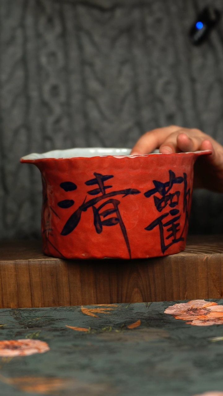 杯釉下彩手工手绘同款陶器