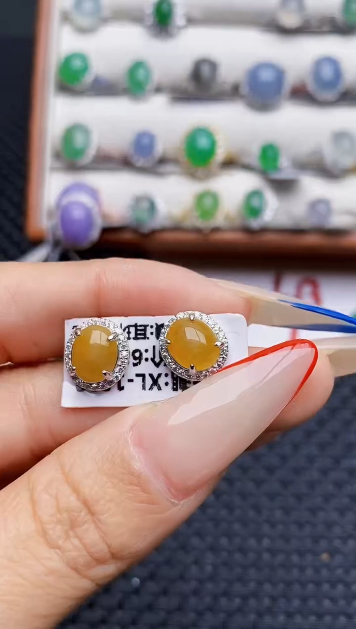 银S925镶嵌戒指翡翠5561