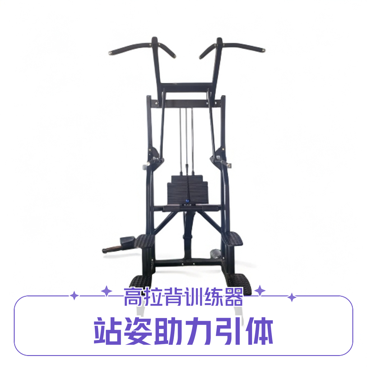 商用多功能站姿引体向上训练架肩背肌肉助力训练器健身房专用