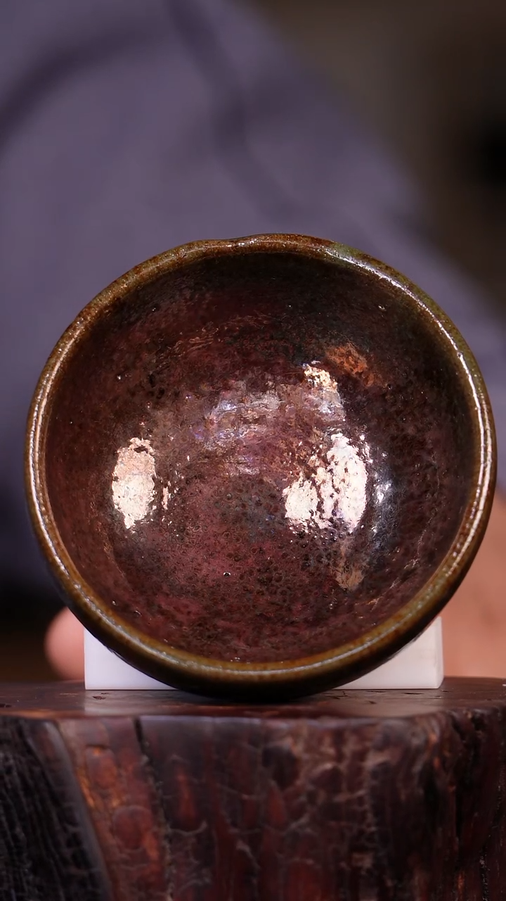 其他钧瓷钧窑瓷器无匣钵裸烧柴烧炭烧纯手工杯子85*44mm/100ml