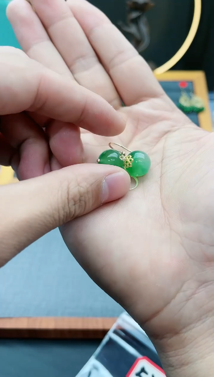 【闪购商品】玛瑙/玉髓耳钉银S925镶嵌533400