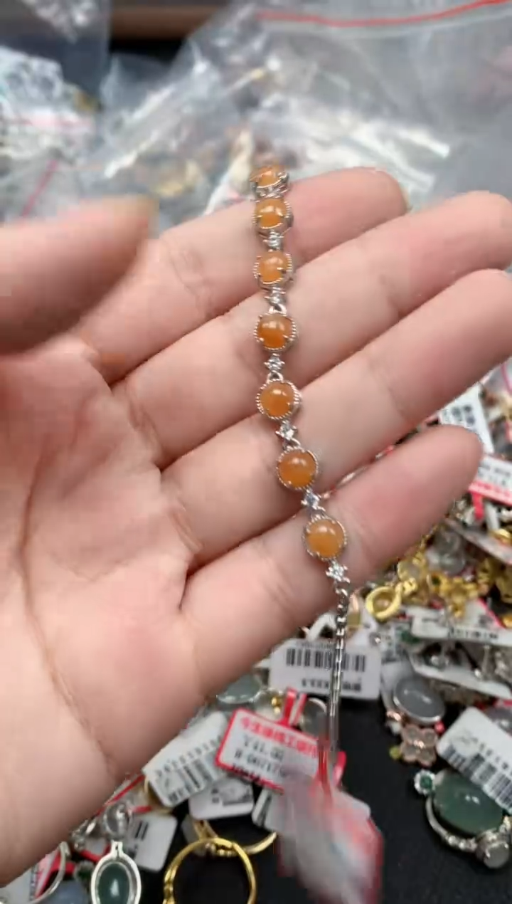 翡翠戒指银S925镶嵌天然A货缅甸翡翠