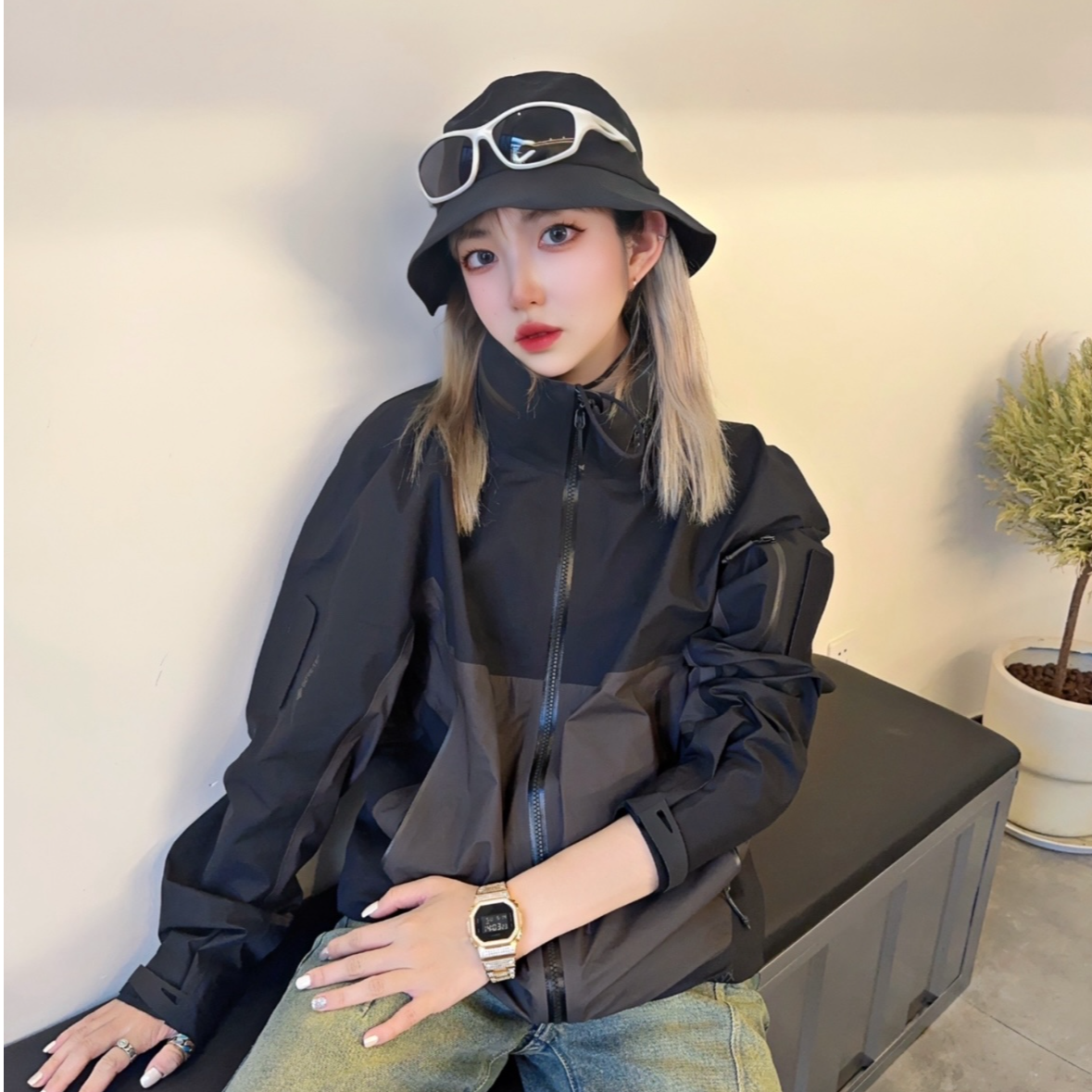 无标 Sinsolo Hat 户外功能性防水透气遮阳防晒渔夫帽