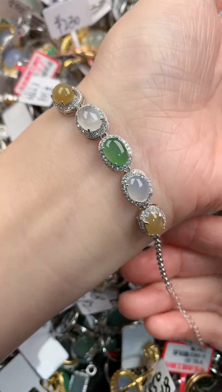 银S925镶嵌戒指翡翠888                3