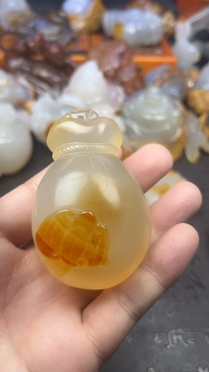 【闪购商品】玛瑙/玉髓手把未镶嵌1