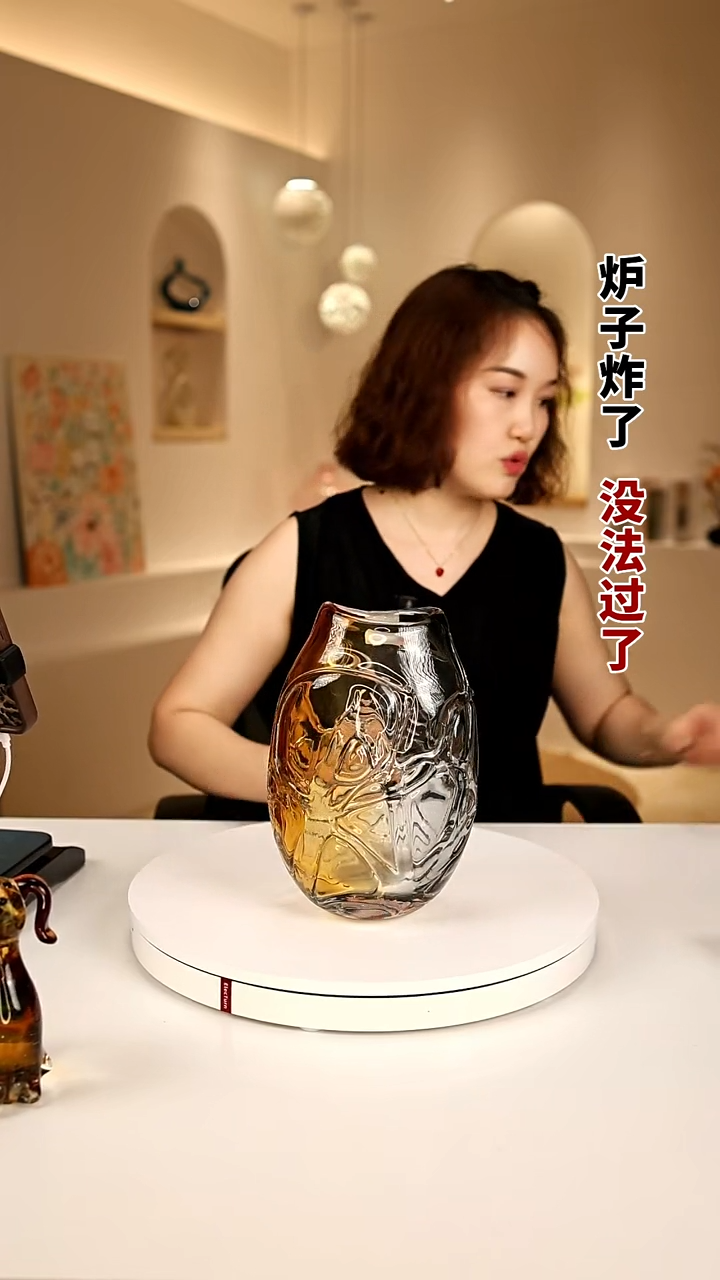 琉璃手工艺品外贸尾货花瓶052
