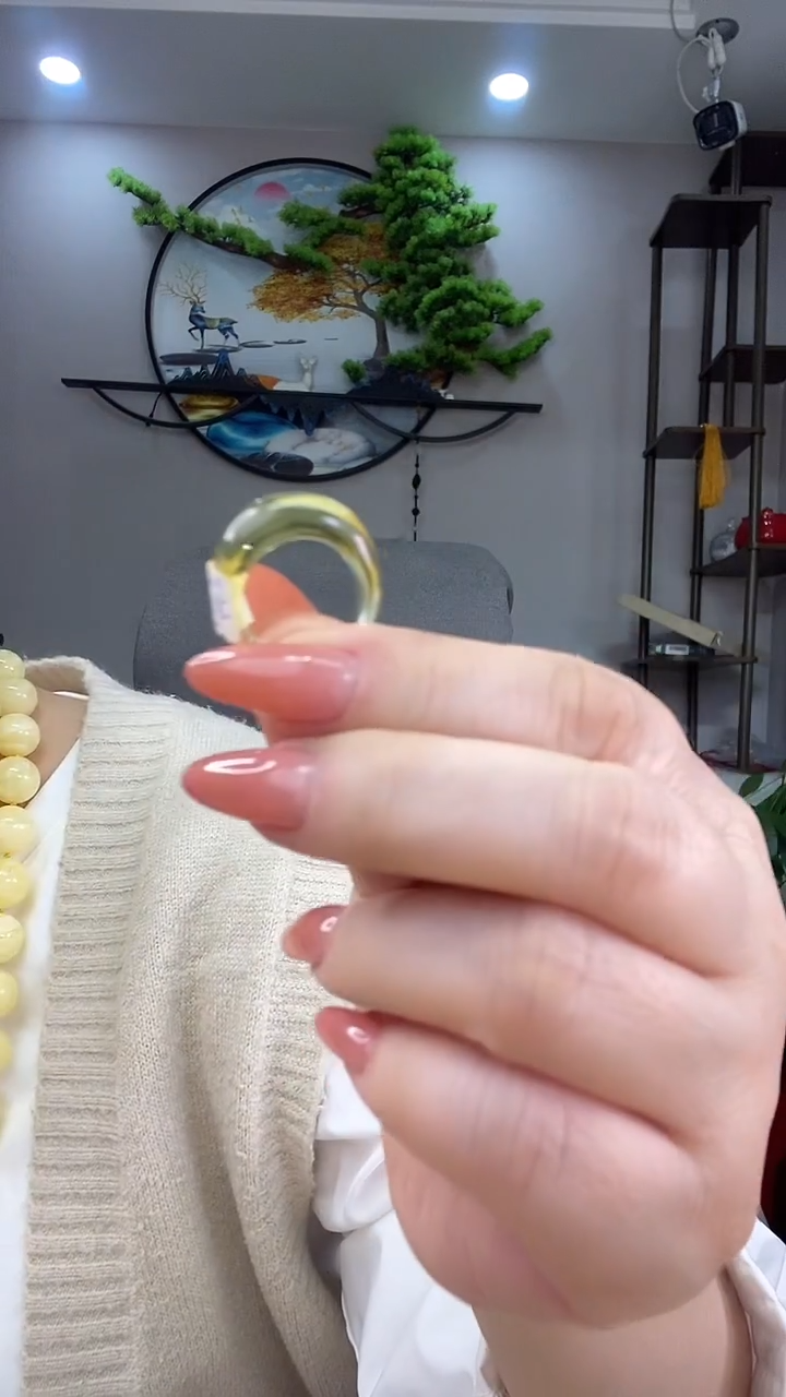 未镶嵌琥珀戒指戒指