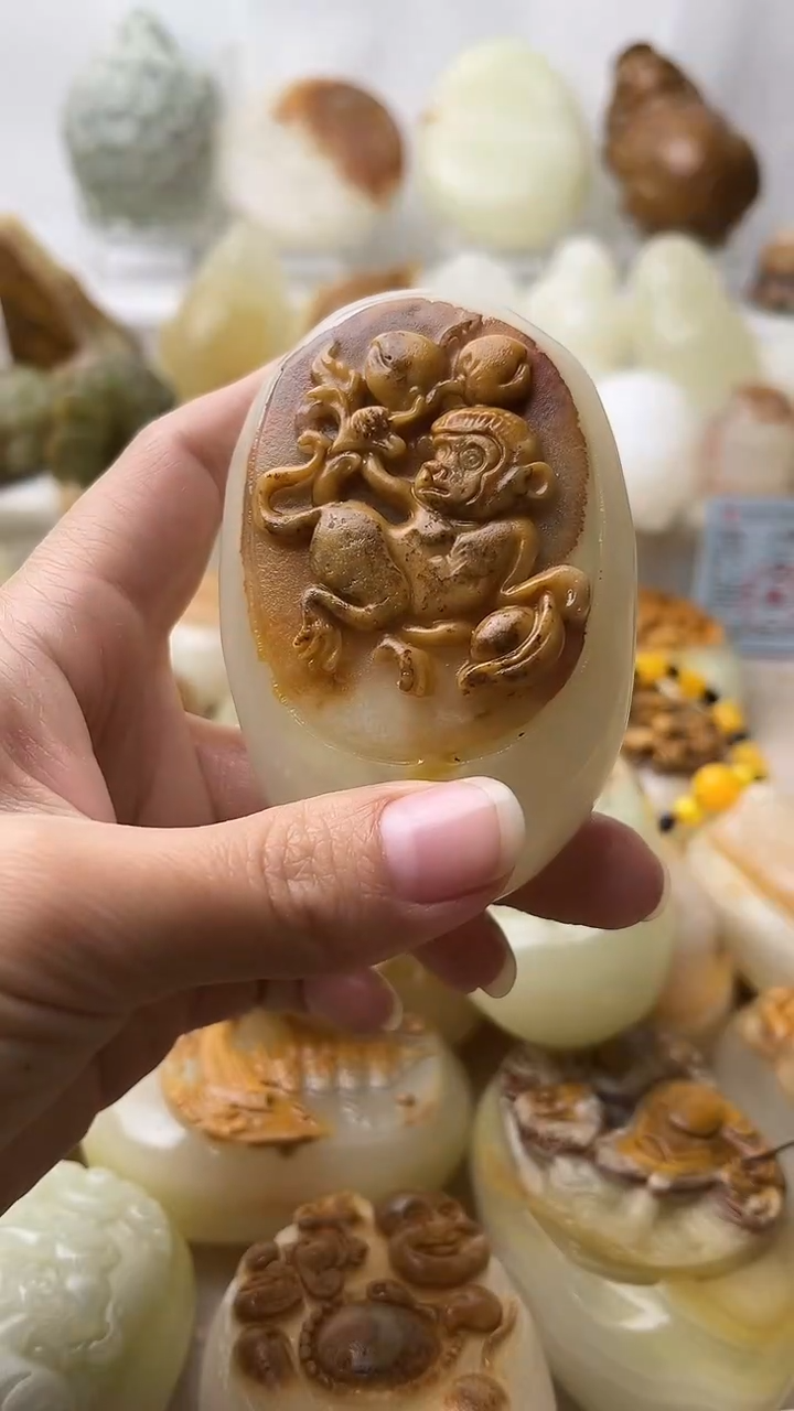 石材古青石棉纹正常不退换猴